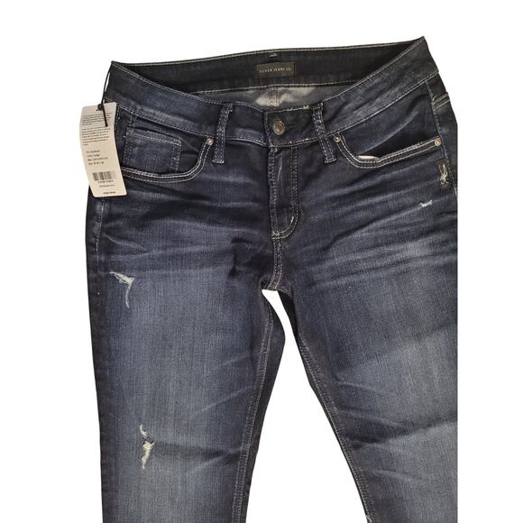 Silver Jeans Boyfriend Women NWT Sz 28W/29L - Picture 2 of 8